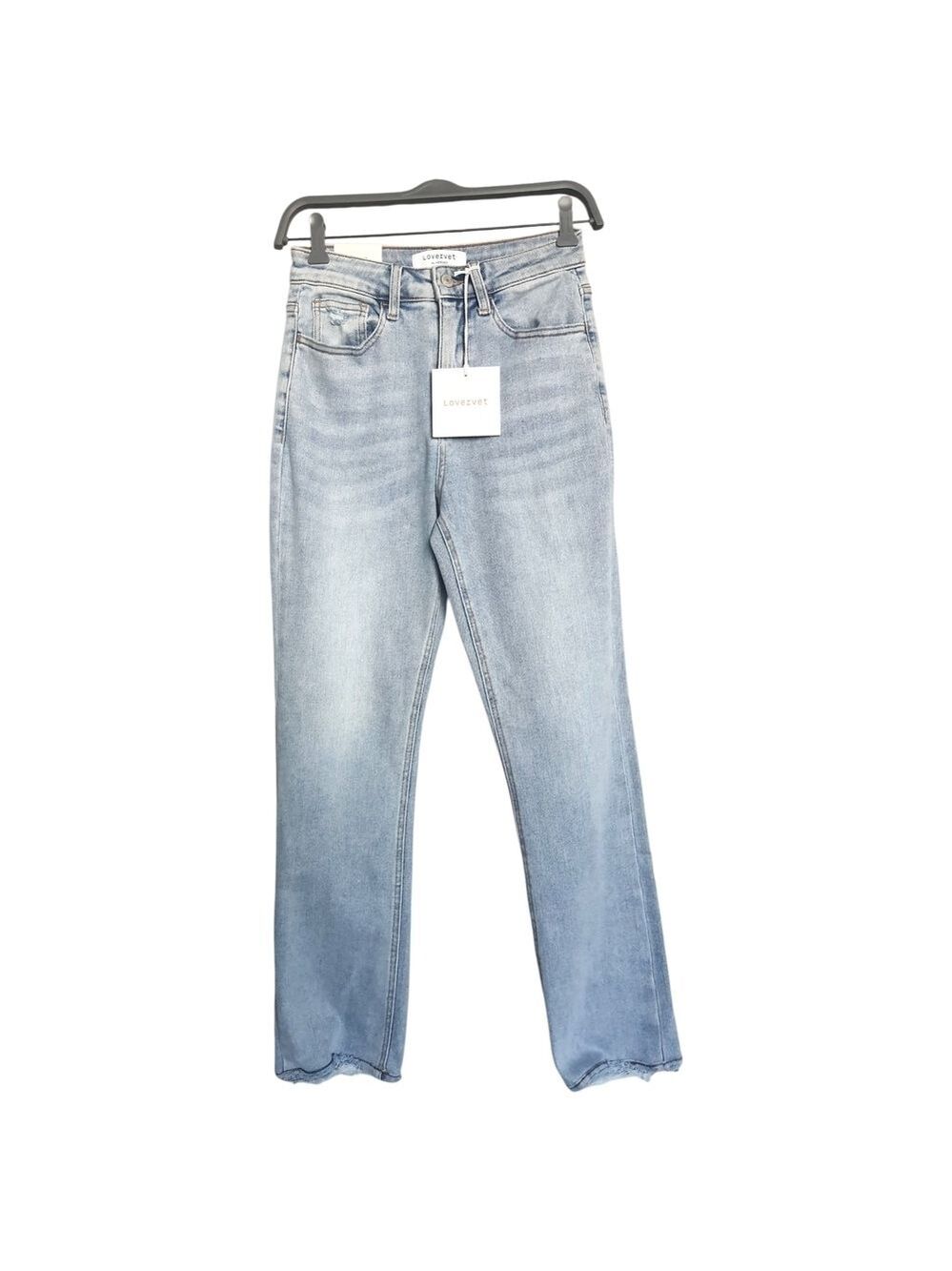 Lovervet 90's Vintage Straight Size 26 Light Wash Distressed